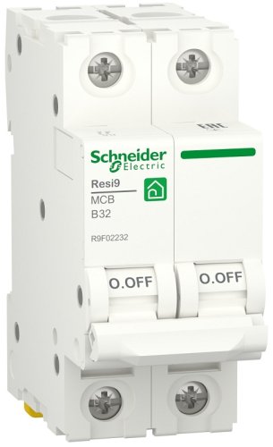 Выключатель автоматический Schneider Electric Resi9 2п 32A B 6кА  картинка
